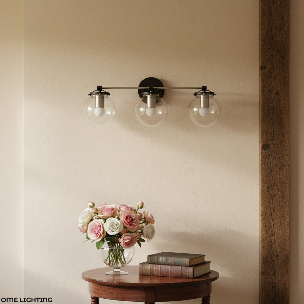 Freyza | 3-Light Glass Wall Sconce – Living Room Hallway