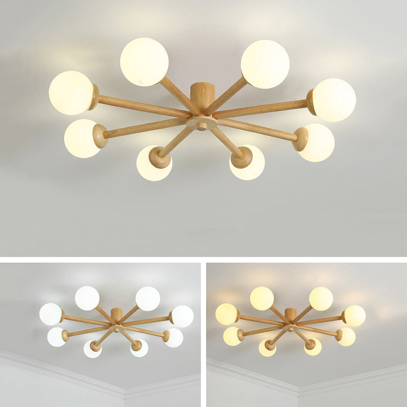 Freyza | Plafonnier semi-encastré à 8 lumières – Chambre, couloir, cuisine
