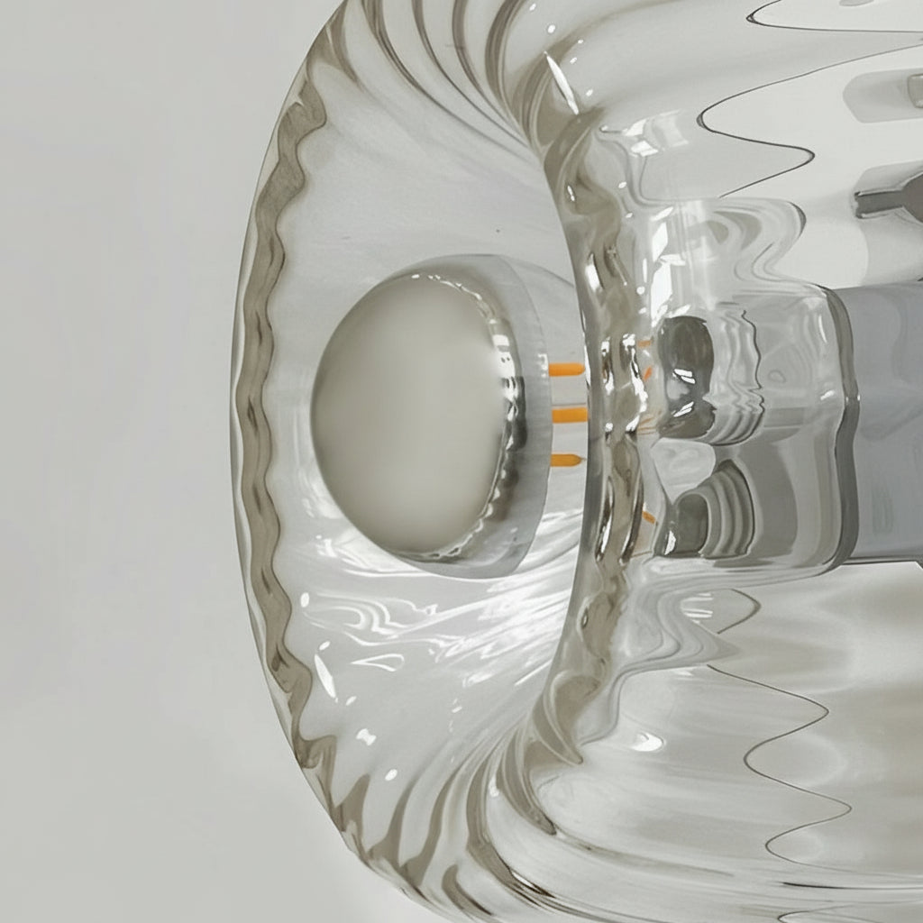 Freyza - LED Wall Sconce Light – Modern Jellyfish Round Glass (16x13cm / 6.3x5.1in)