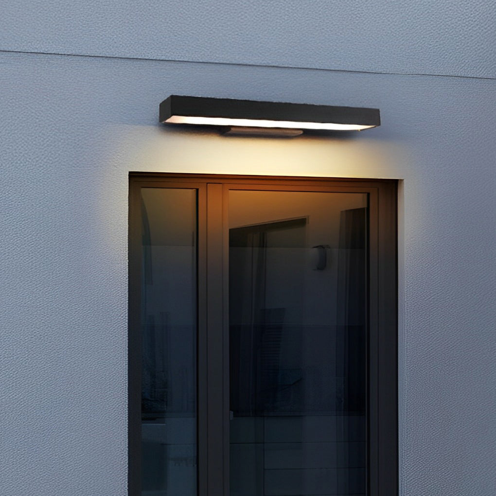 Freyza - Moderne LED-Außenwandleuchte, wasserdicht, Edelstahl, schwarze Ausführung, IP65 Außenleuchte