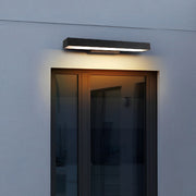Freyza - Modern LED Outdoor Wall Sconce, Waterproof Stainless Steel, Black Finish, IP65 Exterior Fixture