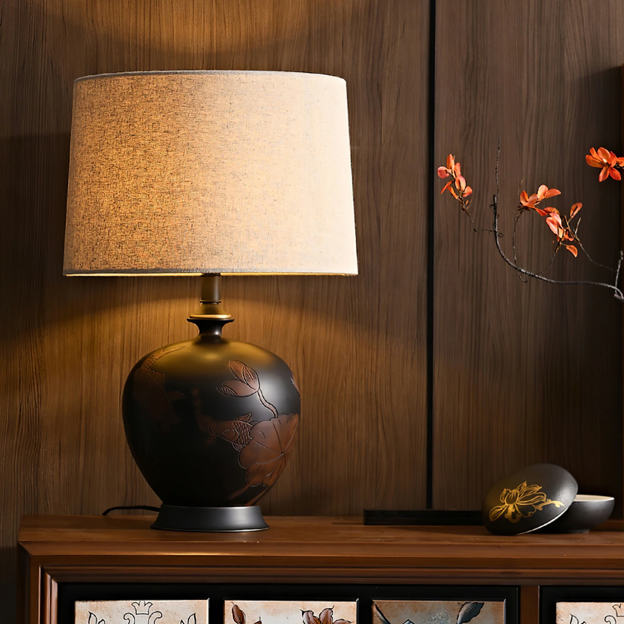SerenityGlow | Elegant Minimalist Ceramic Table Lamp 7
