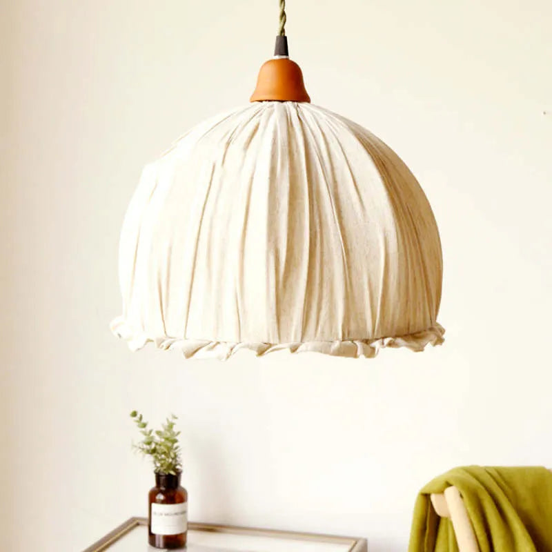 Freyza | Suspension en tissu vintage Haloa – Luminaire suspendu vintage pour cuisine et salle à manger