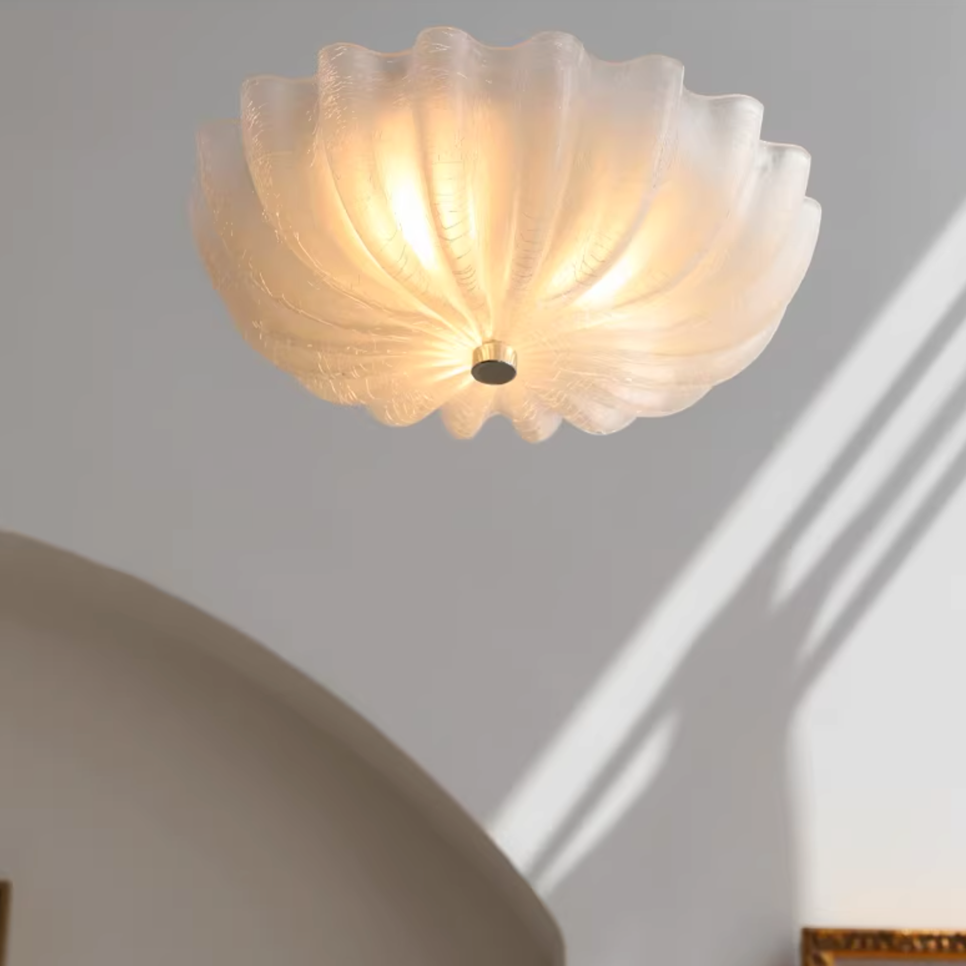 Freyza | Norduli Modern Flower Glass Ceiling Light – Modern Bedroom Living Room