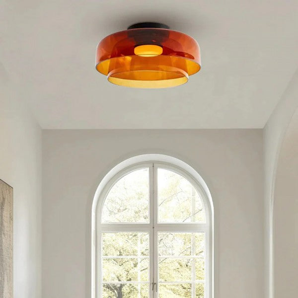 Freyza - Nordic Morandi Glass Bowl Shaped Ceiling Lamp S183