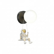 Freyza - LED Wall Sconce Light – Modern Astronaut Round Ball Spaceman (25x10cm / 9.8x3.9in)