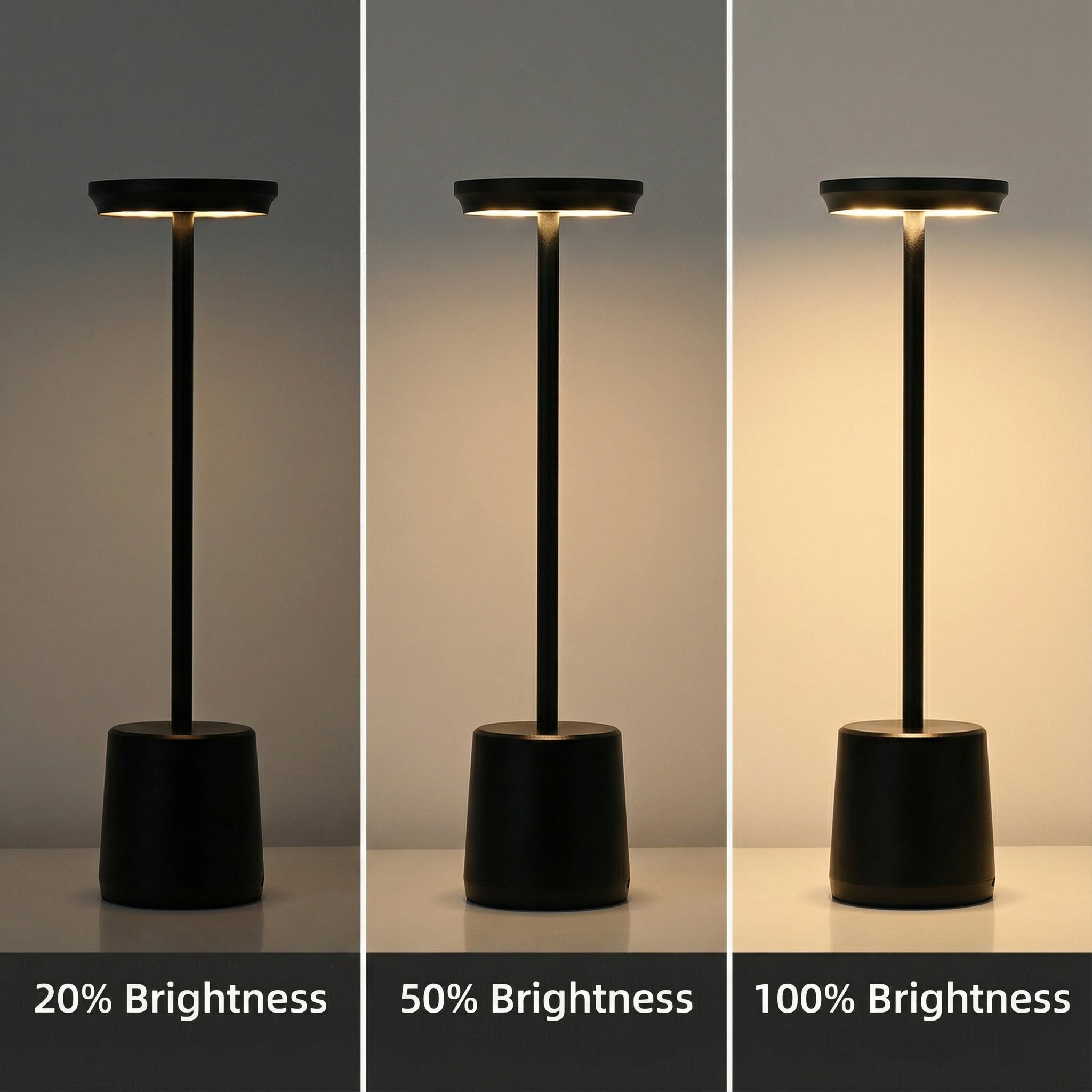 Freyza - LED Table Lamp Cordless Rechargeable Touch Dimming Portable 34cm / 13.4in