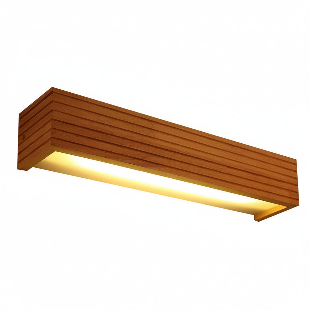Freyza - Nordic Solid Wood LED Vanity Light – Waterproof Bathroom Mirror Sconce (Linear Design)