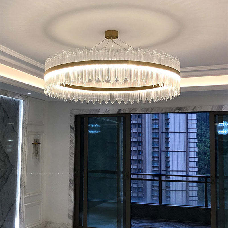 Freyza | Lustre doré – Salle à manger et salon modernes