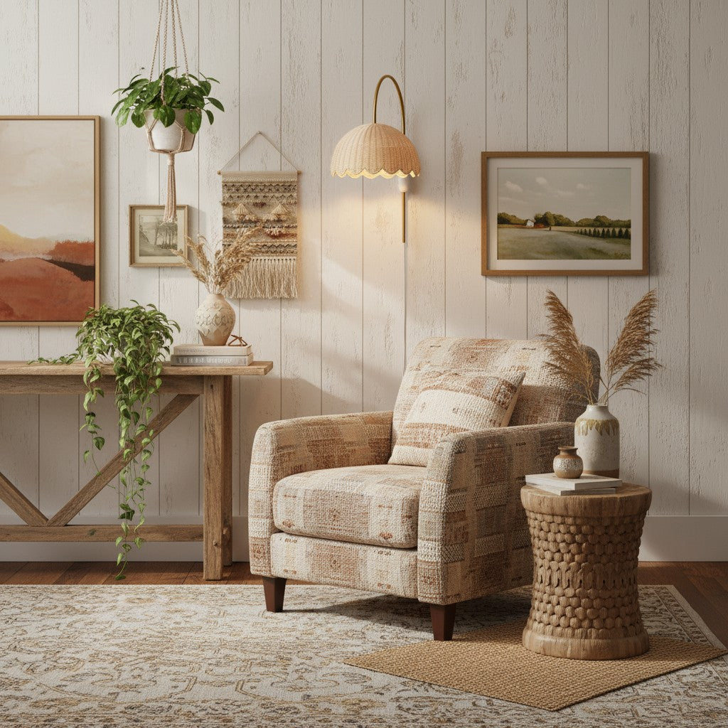 Freyza | Rattan-Wandleuchte – Schlafzimmer, Flur