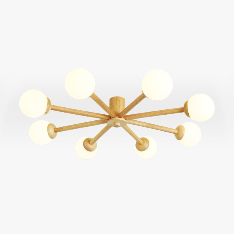 Freyza | Plafonnier semi-encastré à 8 lumières – Chambre, couloir, cuisine