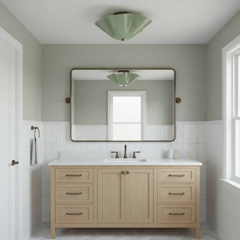 Freyza | Glass Ceiling Light – Bedroom Living Room