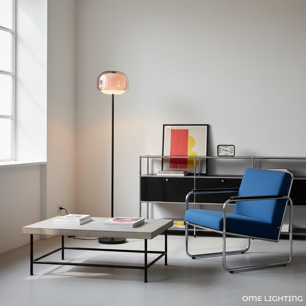 Freyza | Glass Floor Lamp – Modern Living Room Bedroom