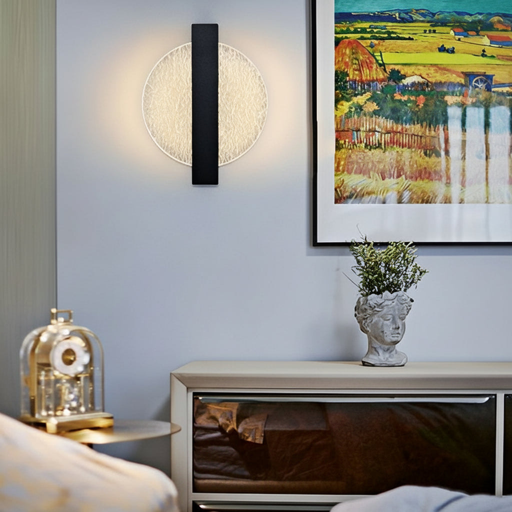 Freyza - LED Wall Sconce Light – Modern Nordic Geometric Acrylic Bedside (25x20cm / 9.8x7.9in)