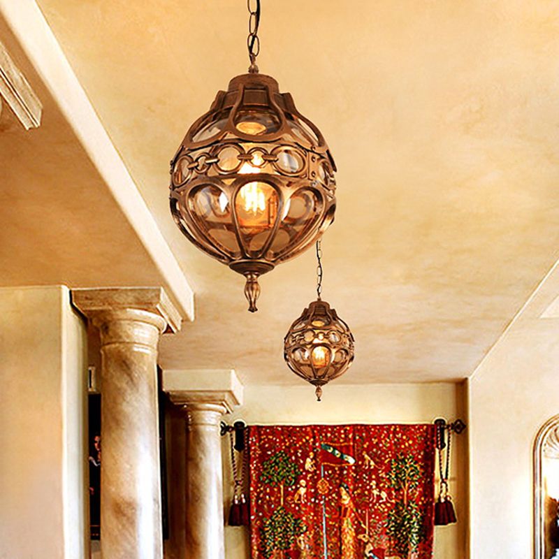 Luminaire suspendu Freyza | bronze noir – cuisine vintage, salle à manger