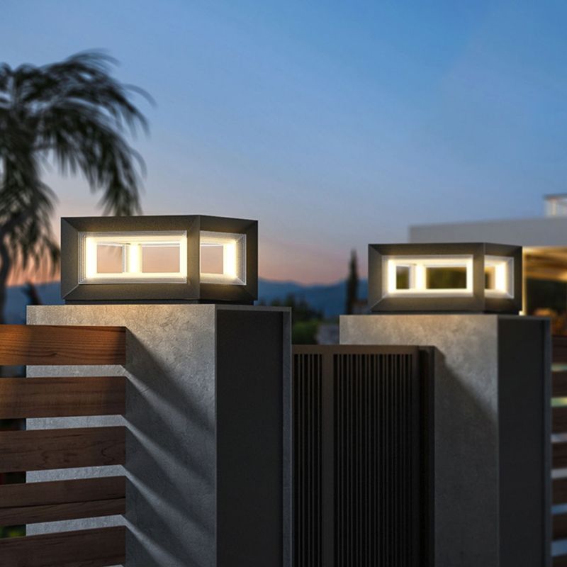 Freyza | Lampe d’extérieur noire – Éclairage contemporain pour jardin, extérieur et terrasse
