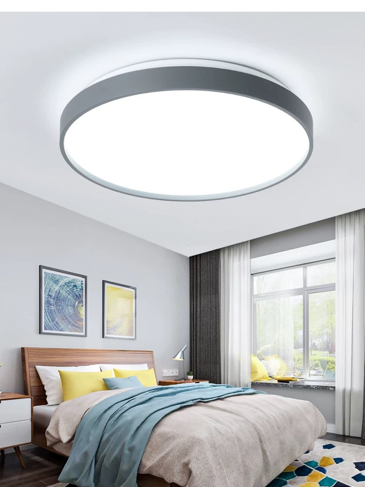 Freyza | Plafonnier affleurant doré et blanc – Minimaliste pour chambre, couloir et cuisine