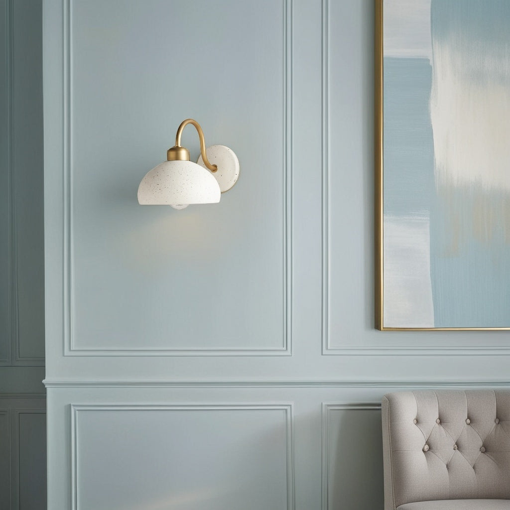 Freyza | Brass Ceramic Wall Light – Bedroom Hallway