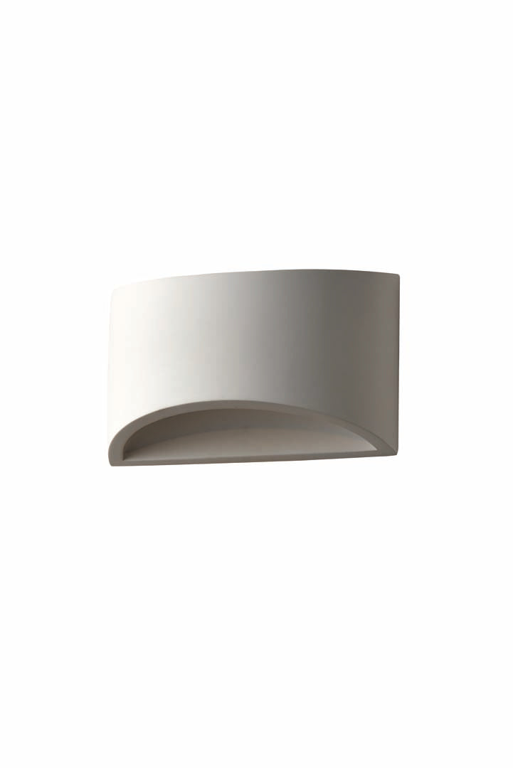 Freyza – LED Wall Light with Integrated Warm White Light | Curved White Indoor Uplighter & Downlighter Wall Sconce