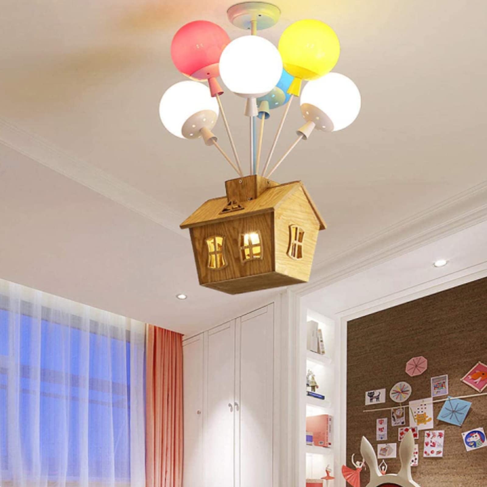 Freyza | Holz Aufbaudeckenleuchte – Schlafzimmer Flur Küche