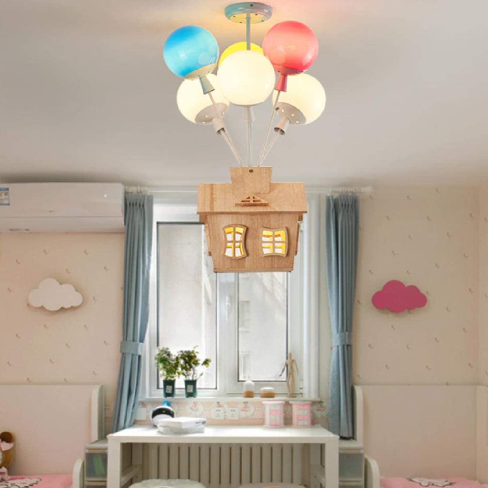 Freyza | Holz Aufbaudeckenleuchte – Schlafzimmer Flur Küche