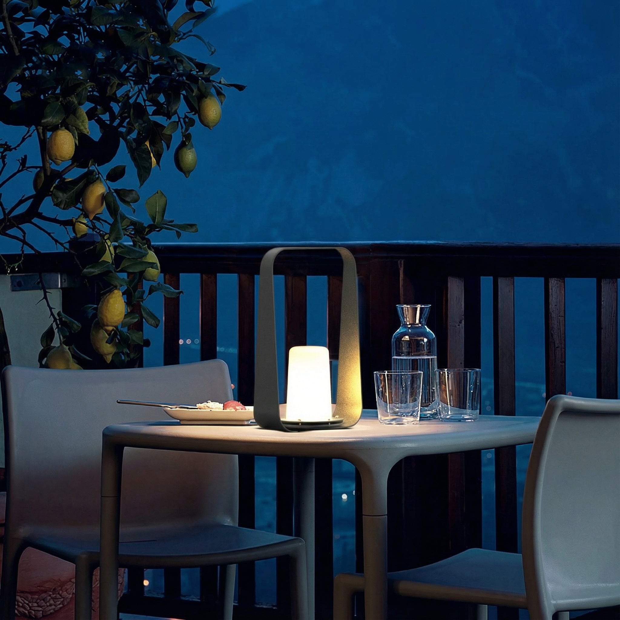 Freyza - LED Outdoor Table Lamp Rechargeable Cordless IP65 Waterproof Touch Dimming 6000mAh 30cm / 12in