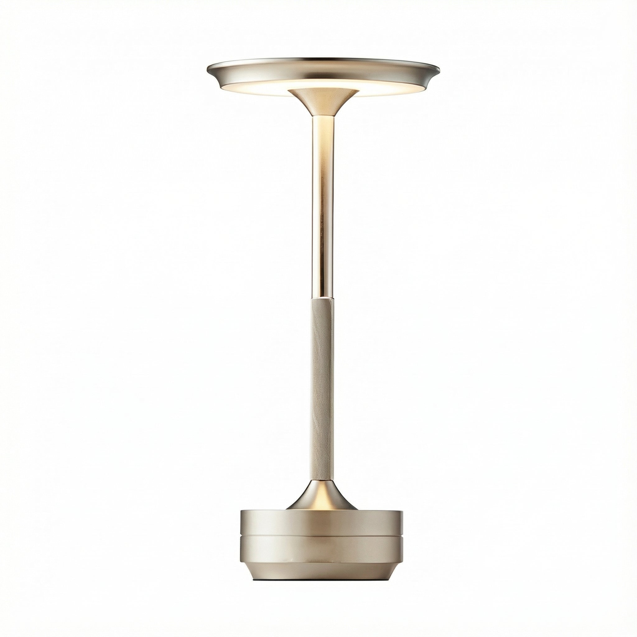 Freyza - LED Table Lamp Cordless UFO Design Plated Metal 3-Step Dimming 28cm / 11in
