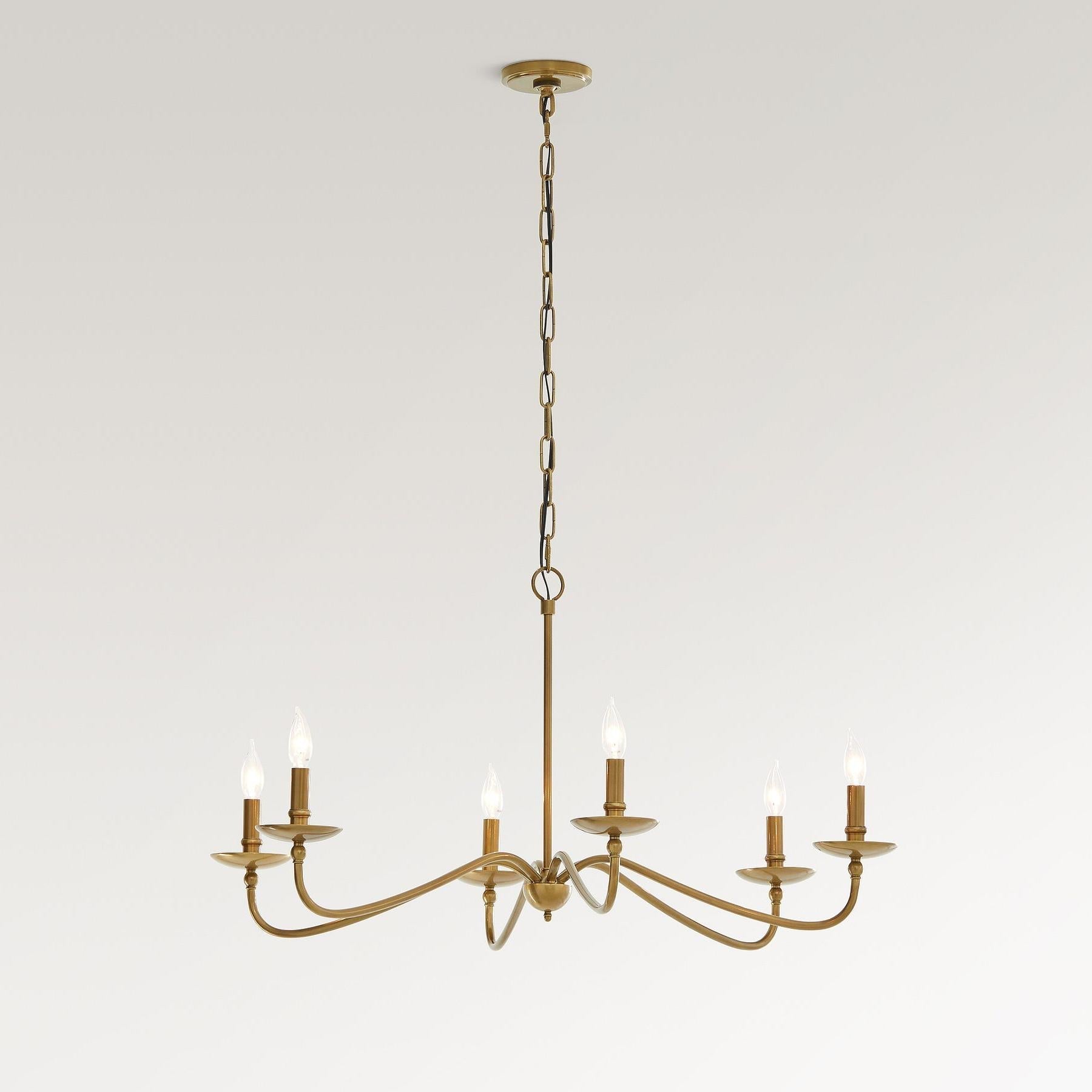 Freyza | Iron Chandelier – Minimalist Dining Room Living Room