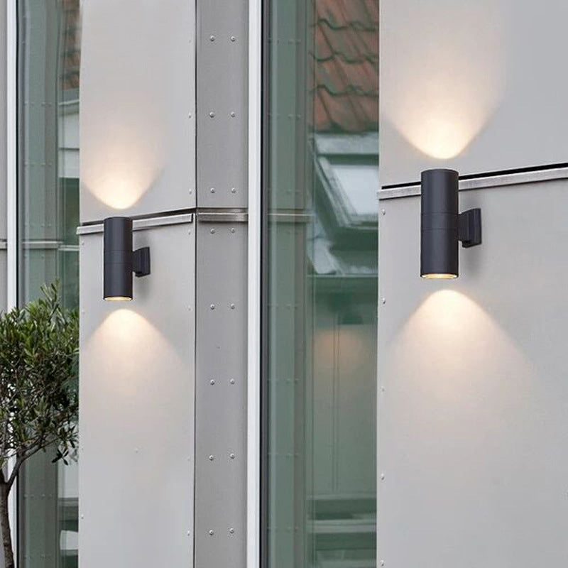 Freyza | Kren Minimalist Metal Black Outdoor Wall Light – Minimalist Garden Porch Exterior