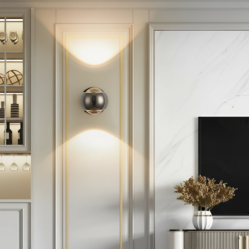 Freyza - LED Wall Washer Sconce | Round Up Down Aluminum 7W 10cm / 4in Modern Art Gallery Light