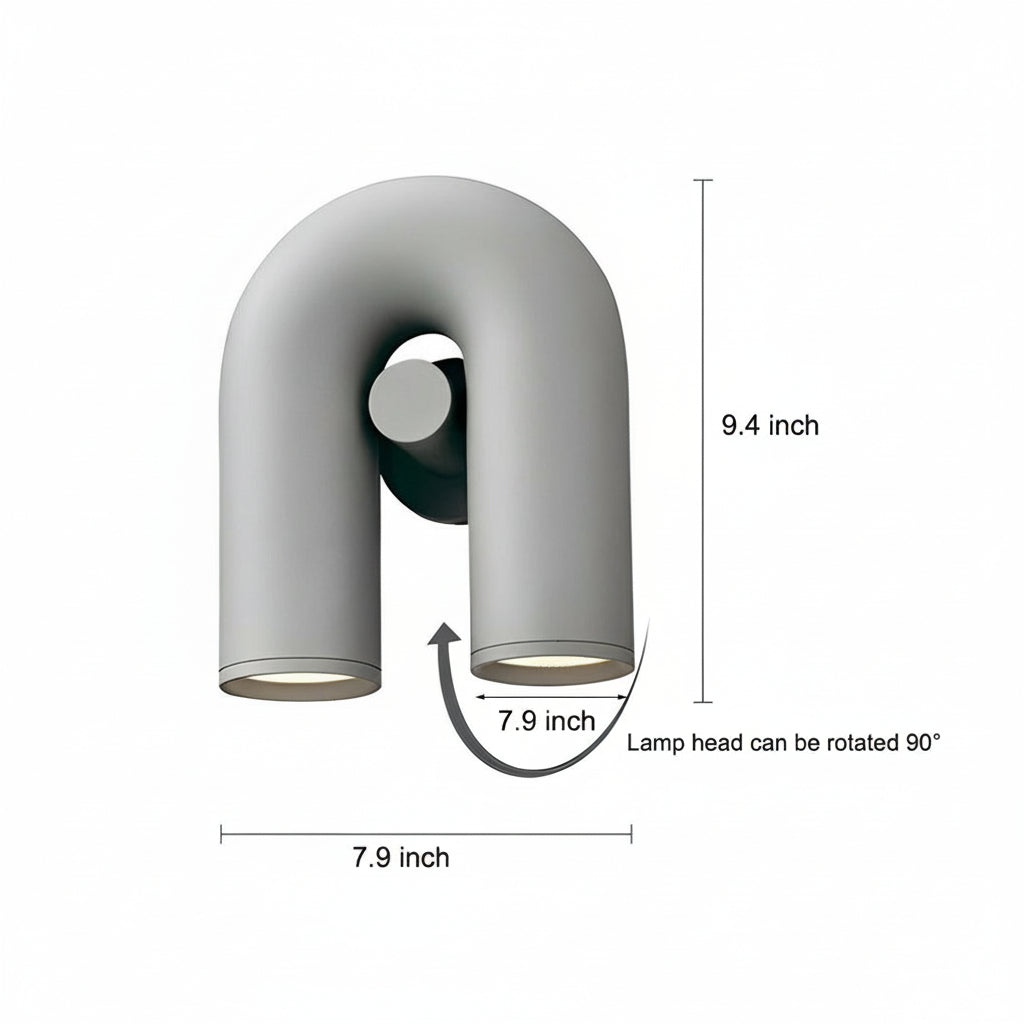 Freyza - Drehbare U-förmige Wandleuchte - Nordische verstellbare LED-Leuchte (90° Drehung)