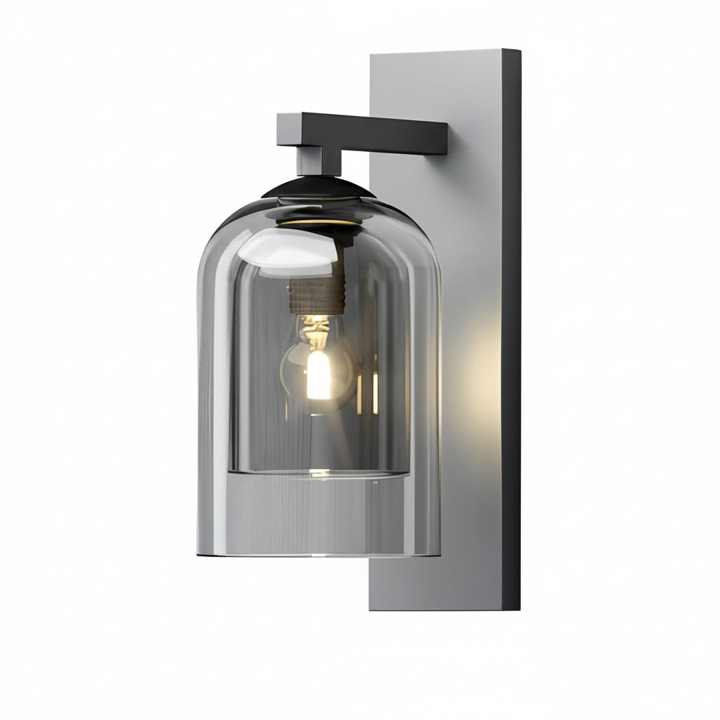 Freyza - LED Wall Sconce Light – Modern Nordic Double-Layer Glass Iron (33x15cm / 13.0x6.0in)