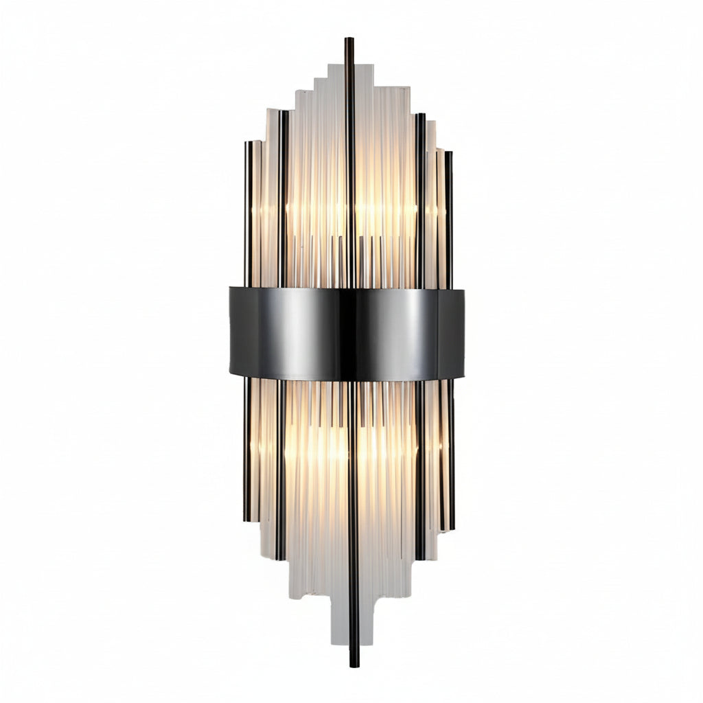 Freyza - Crystal Wall Sconce Stainless Steel LED 60cm / 24in 3-Color Dimmable Postmodern Light
