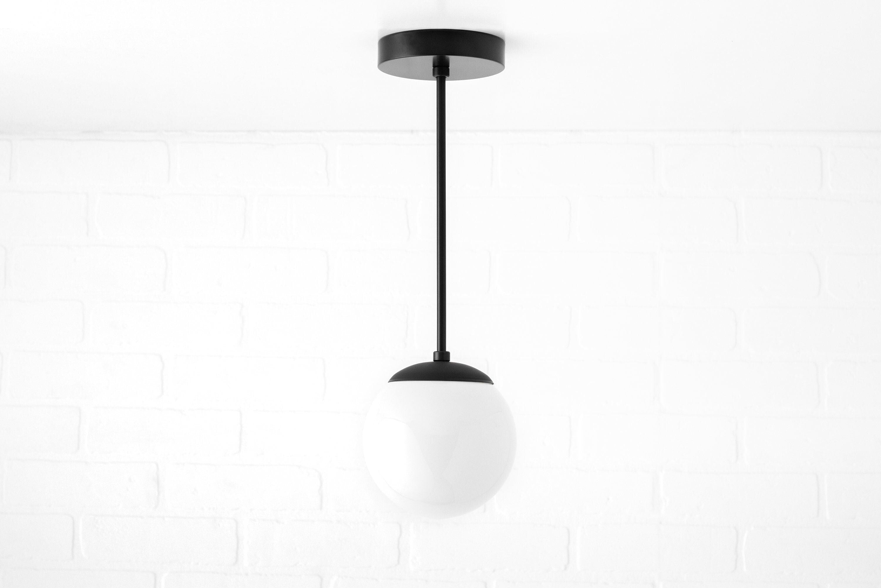 Freyza | Weiße Glas-Pendelleuchte – Küche Esszimmer