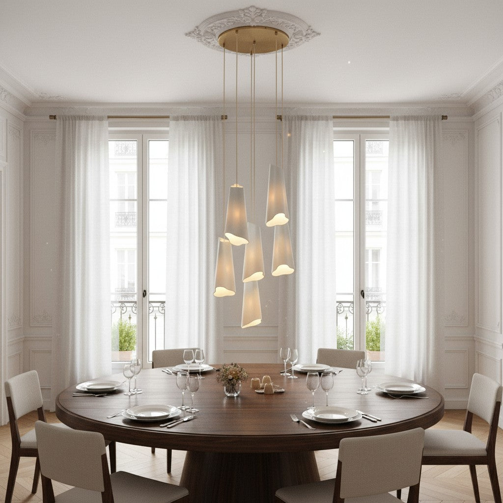 Freyza | Multi-Light Ceramic Pendant Light – Kitchen Dining Room