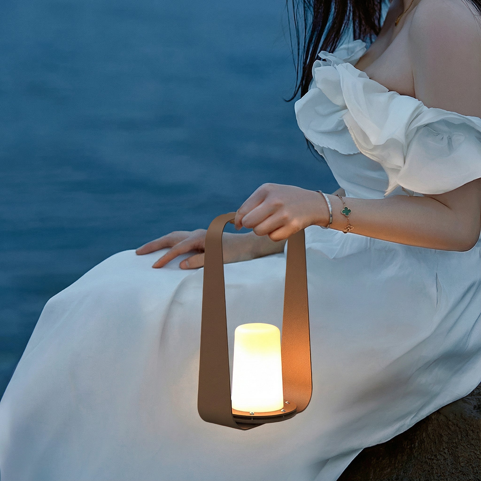 Freyza - LED Outdoor Table Lamp Rechargeable Cordless IP65 Waterproof Touch Dimming 6000mAh 30cm / 12in