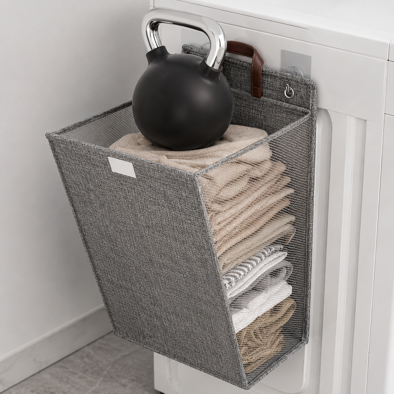 Wallora Foldable Wall-Mounted Laundry Basket