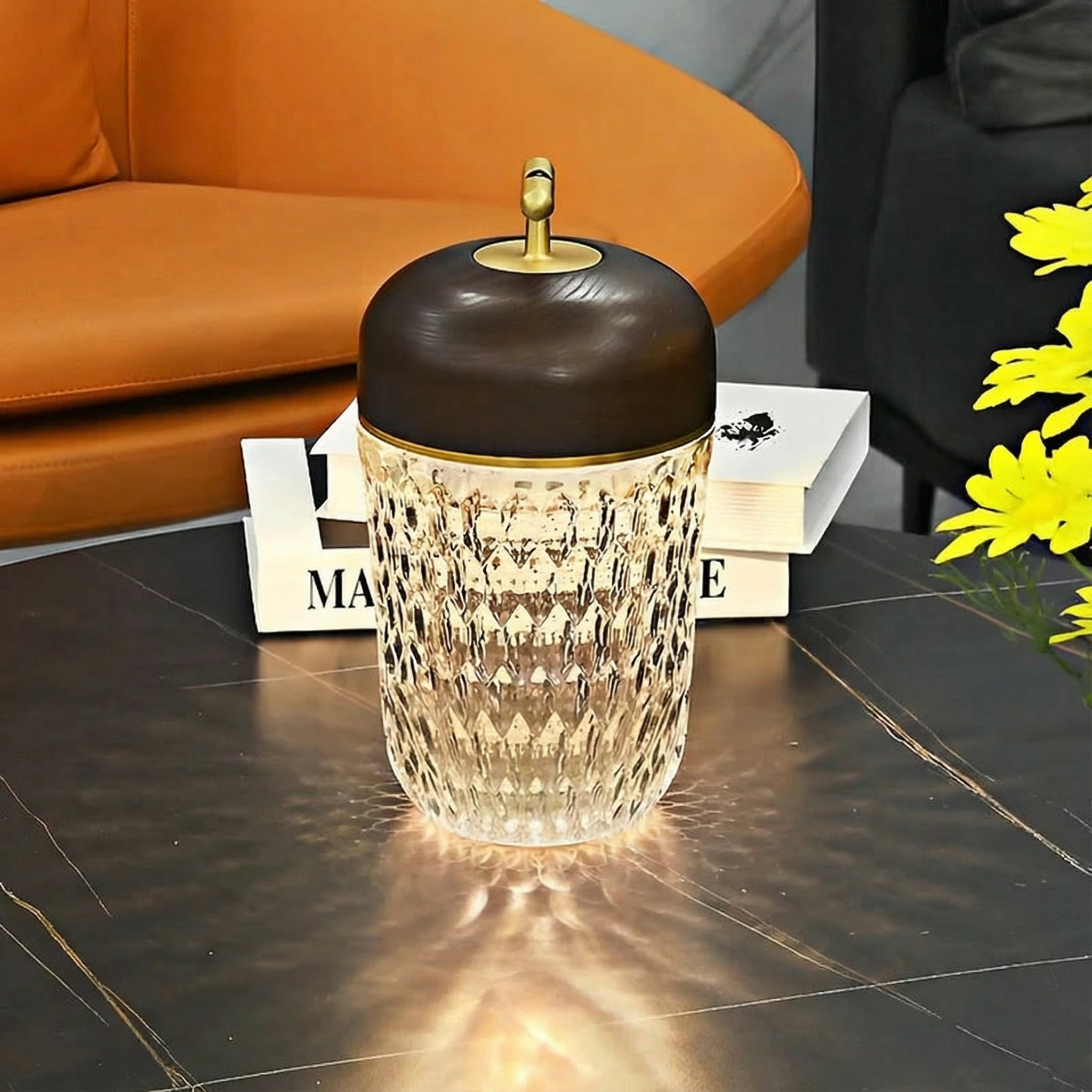 Freyza - LED Crystal Table Lamp Portable Touch Dimmable Bedside Night Light 29cm / 11.4in