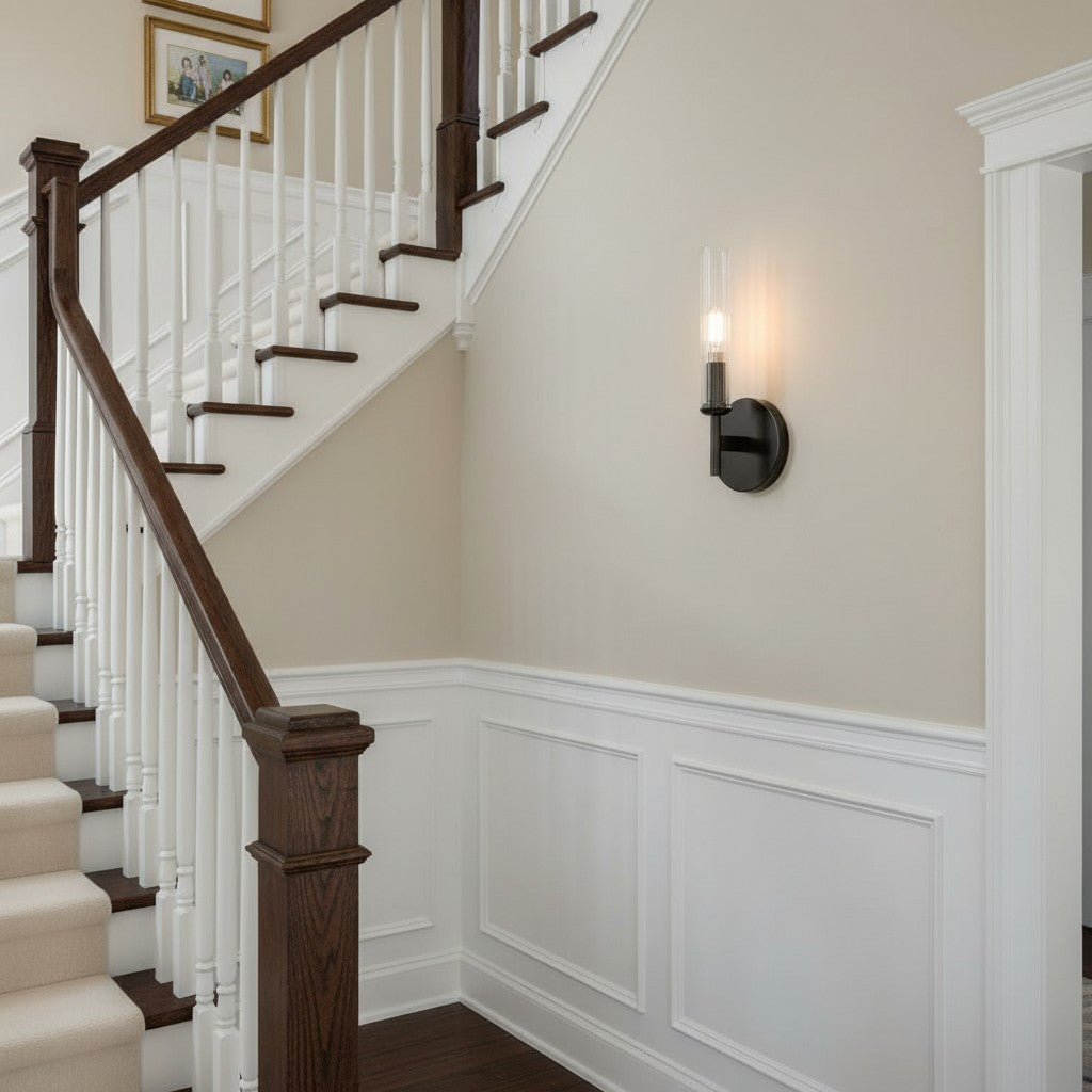 Freyza | 1-Light Glass Wall Light – Bedroom Hallway
