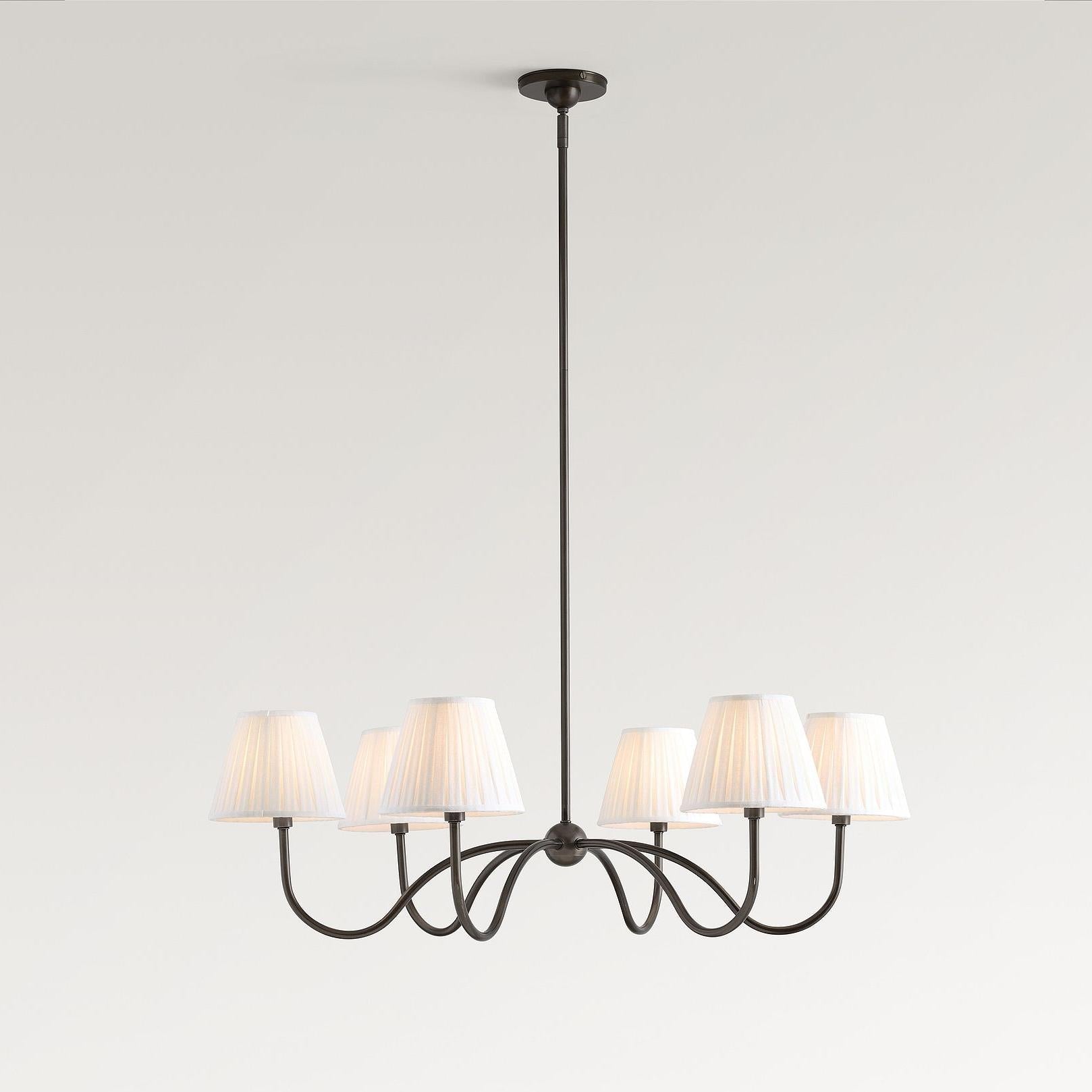 Freyza | Grace Multi-Head Fabric Chandelier