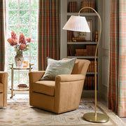 Freyza | Grace Pleated Linen Shade Floor Lamp