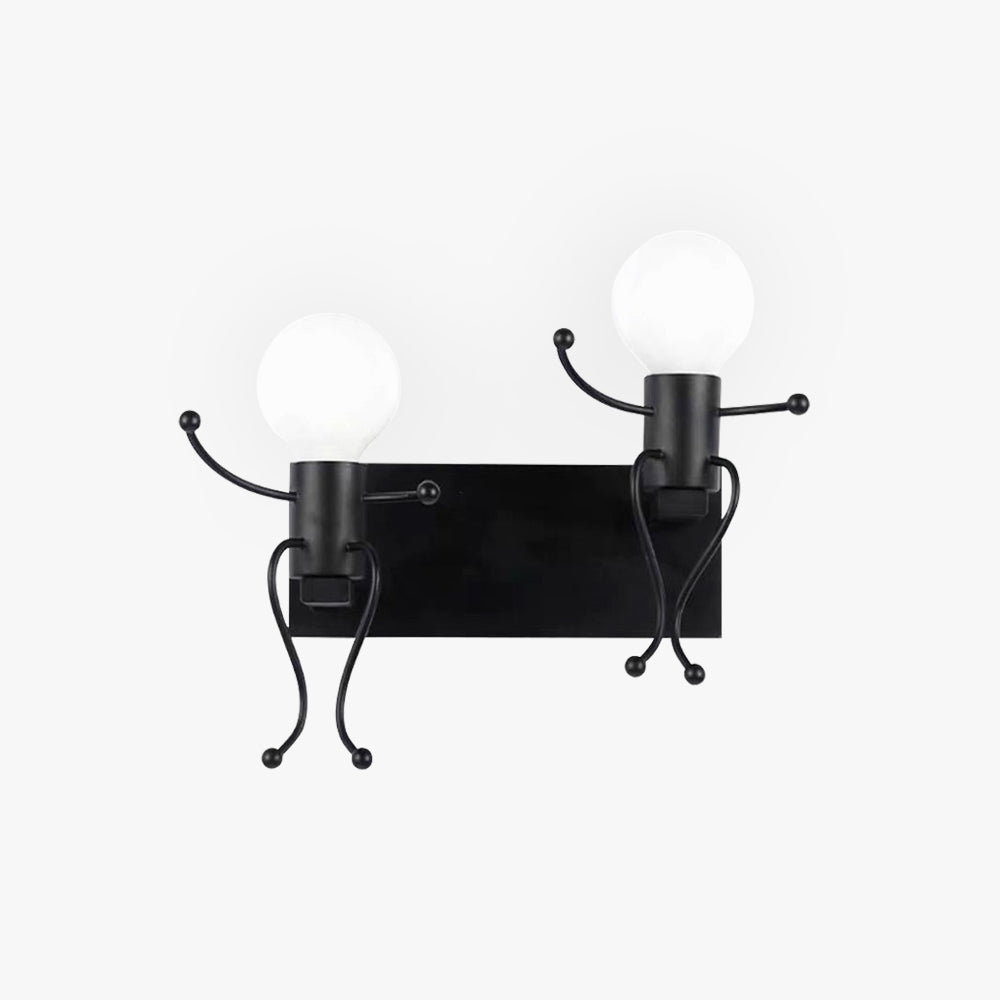 Freyza | Applique murale d’intérieur noire et blanche – chambre et salon modernes