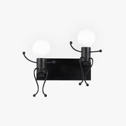 Freyza | Applique murale d’intérieur noire et blanche – chambre et salon modernes