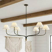 Freyza | Multi-Light Fabric Chandelier – Dining Room Living Room