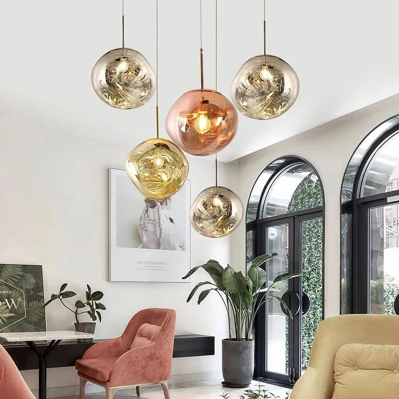 Freyza | Suspension en verre de lave – Luminaire suspendu pour cuisine et salle à manger