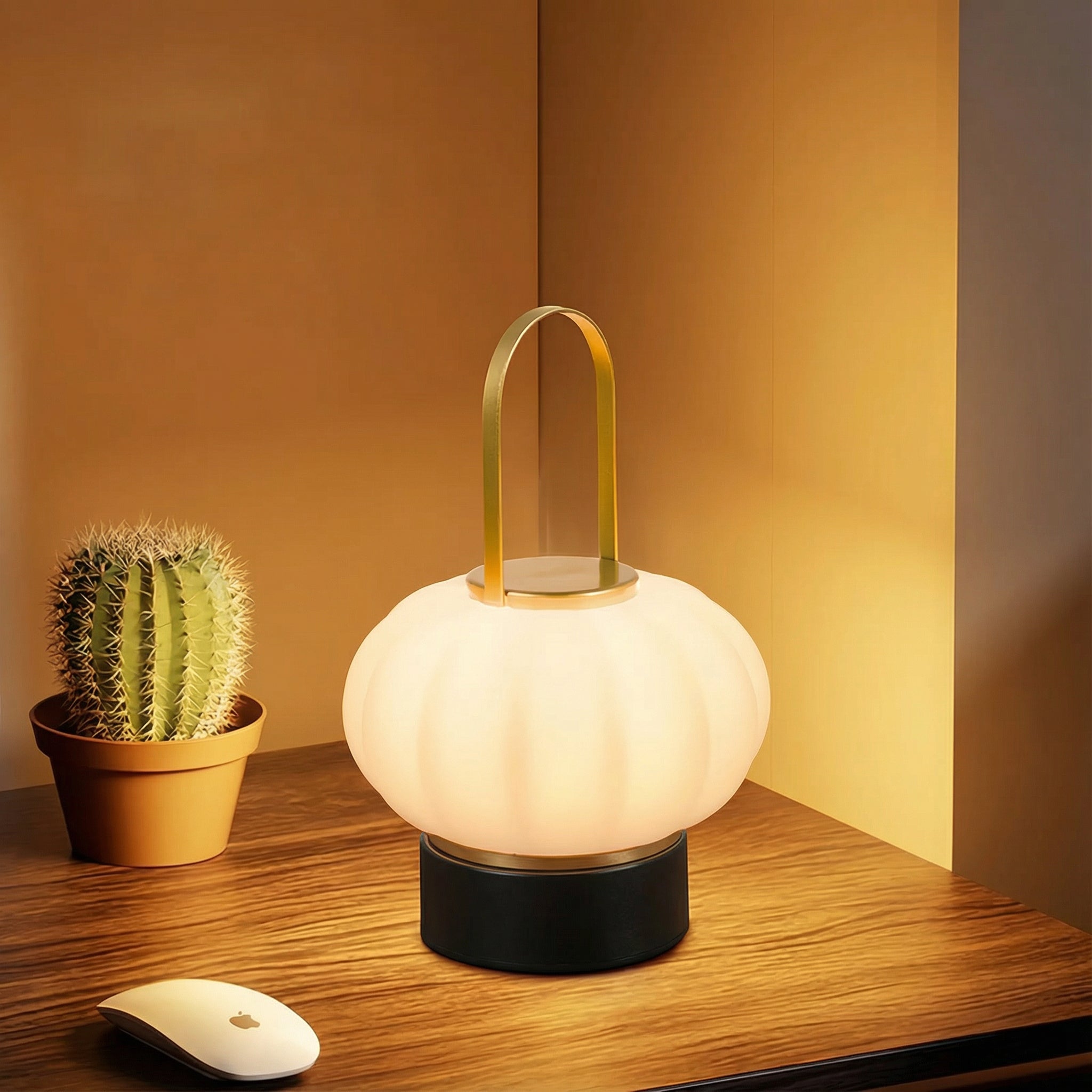 Freyza - LED Lantern Table Lamp Nordic Rechargeable Cordless Portable 22cm / 8.7in