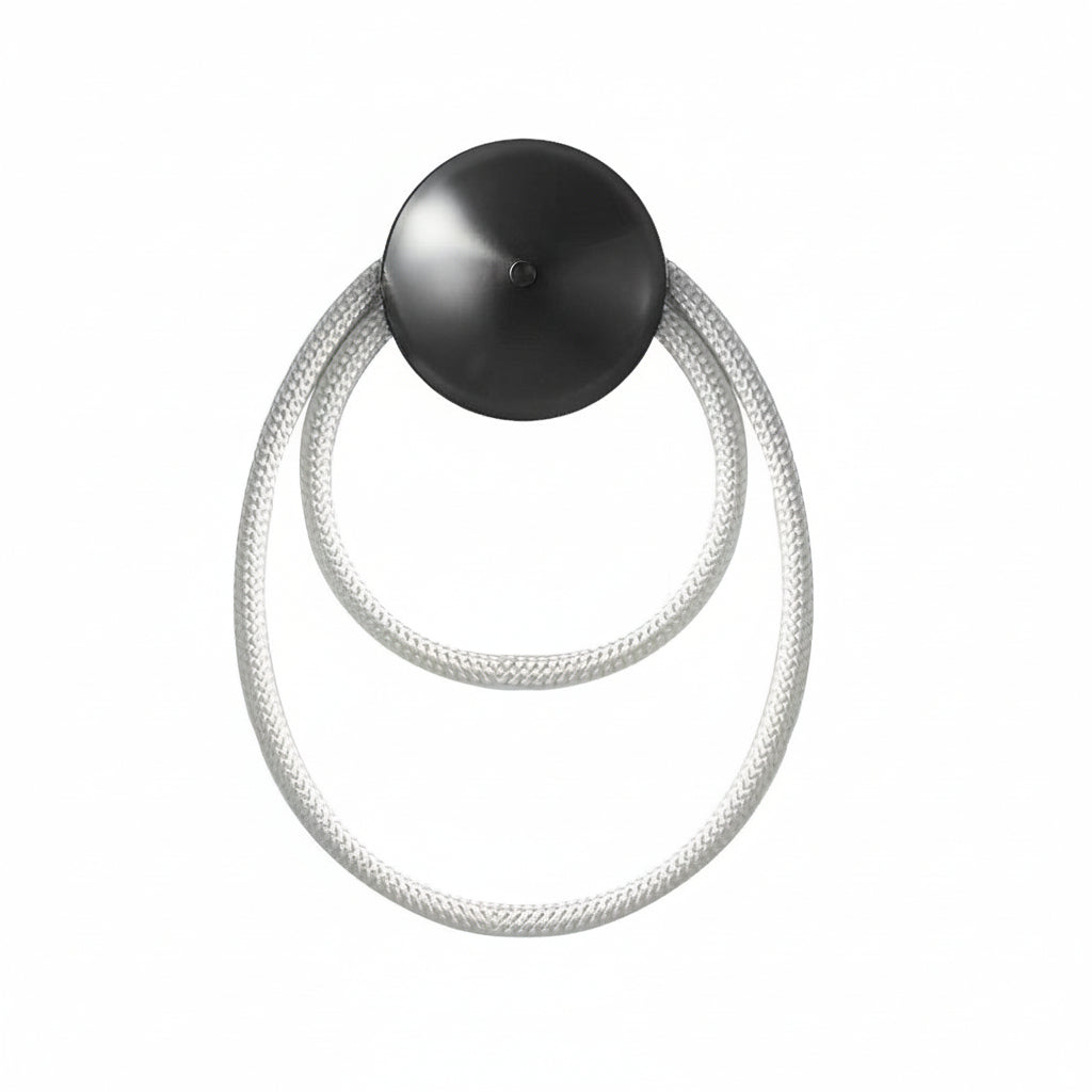 Freyza - LED Wall Sconce Light – Modern Round Nylon Stainless Steel (47x30cm / 18.7x11.8in)