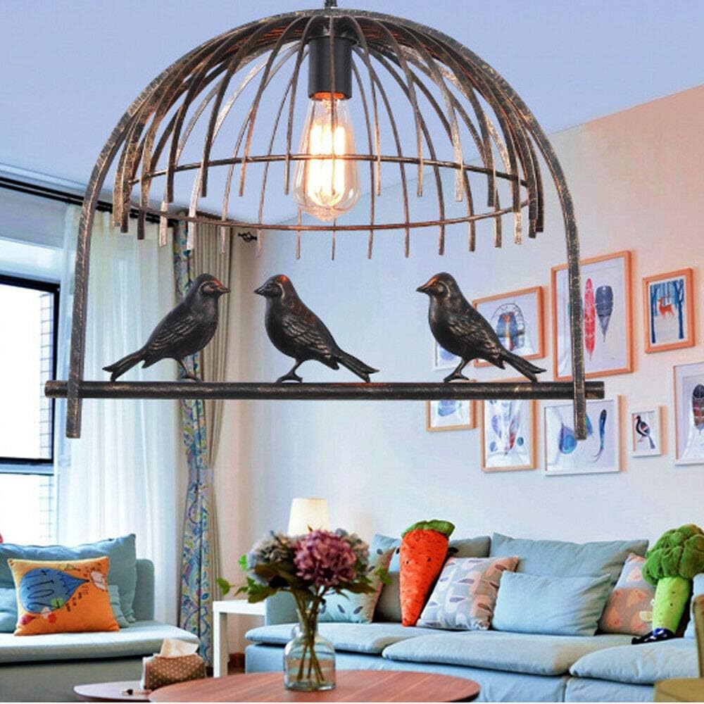 Freyza - AvianElegance | Vintage Inspired Bird Cage Chandelier Light Fixture