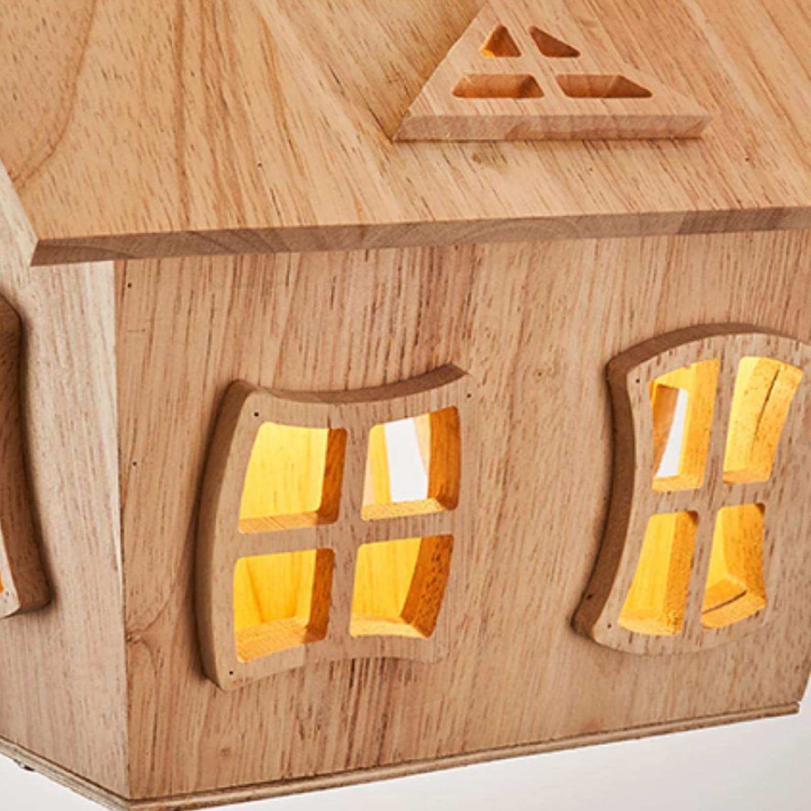 Freyza | Holz Aufbaudeckenleuchte – Schlafzimmer Flur Küche