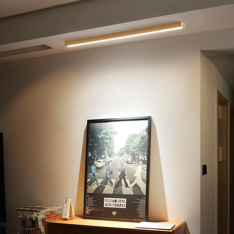 Freyza | Plafonnier en bois affleurant – Chambre, couloir, cuisine
